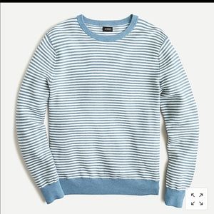 New marine blue striped sweater